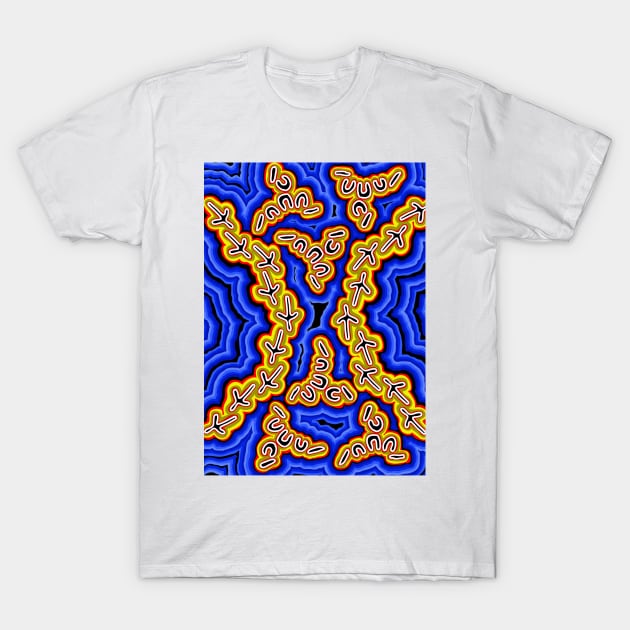 Aboriginal Art - Emu Dreaming 2 T-Shirt by hogartharts